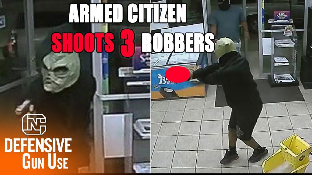 Armed Citizen Shoots 3 Robbers That Were Robbing A Gas Station In Houston