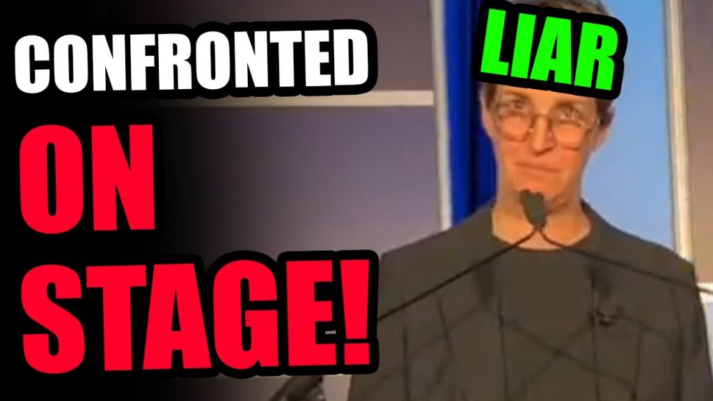 Internet HERO walks up to confront Rachel Maddow ON STAGE!