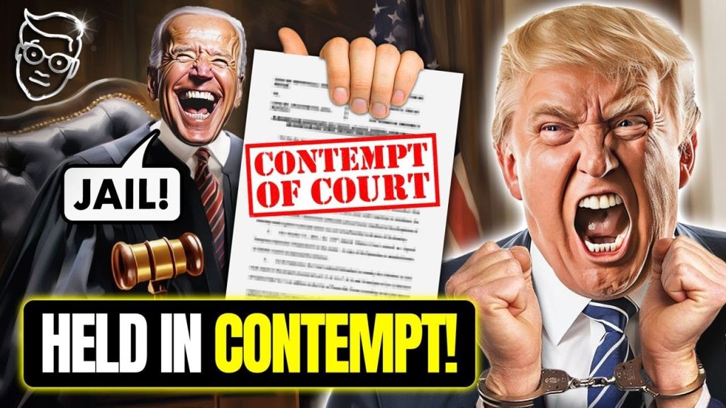 Judge Finds Trump In CONTEMPT, Prison?! TRUMP Says: ‘I Will Run From JAIL’