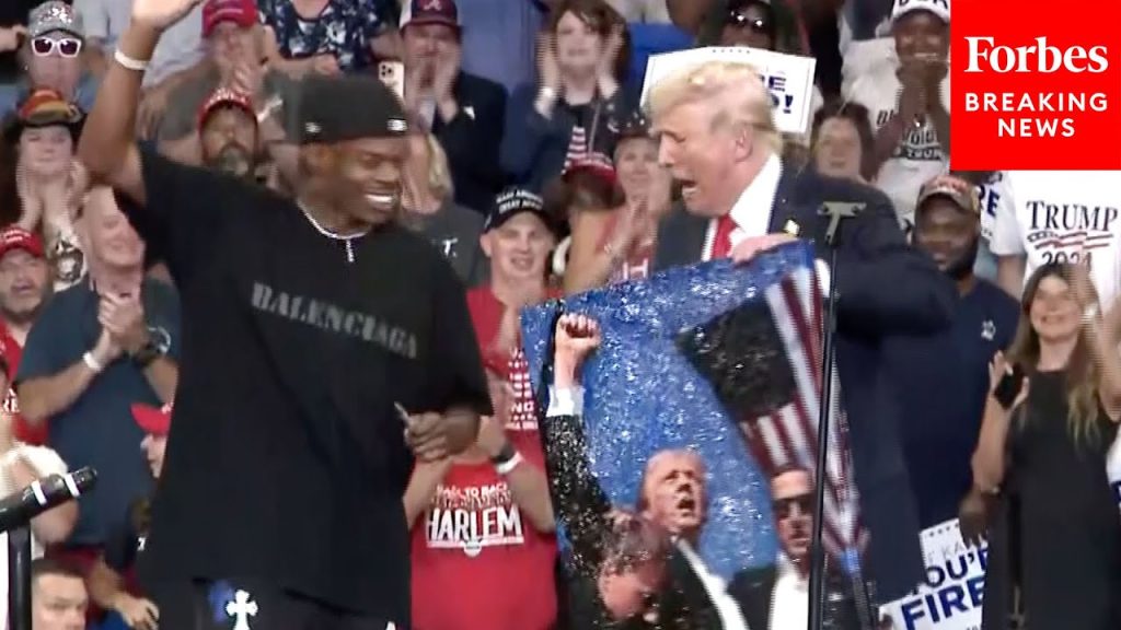 JUST IN: Trump Brings Artist ‘Artlanta’ On Stage To Sign Work Depicting ‘Fight Fight Fight’ Moment