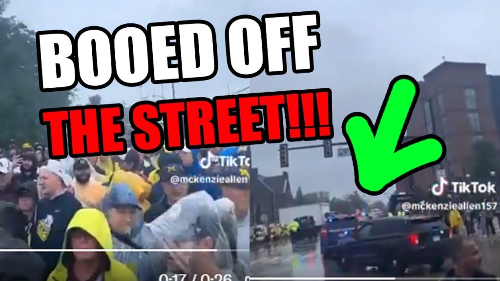 The whole street BOOED HIM into oblivion!!