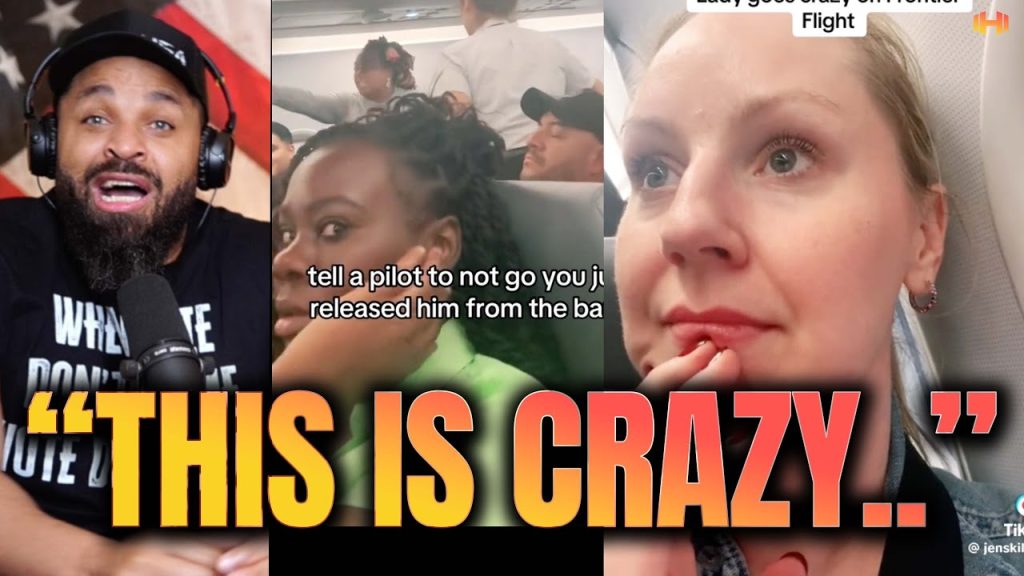 White Woman Films Crazy Altercation on Frontier Airlines!