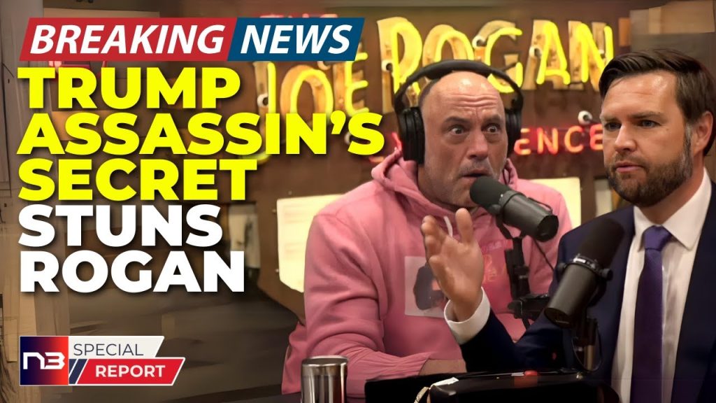 BREAKING: Watch Rogan’s Reaction When JD Vance Exposes The Truth About Trump’s Assassination Plot!