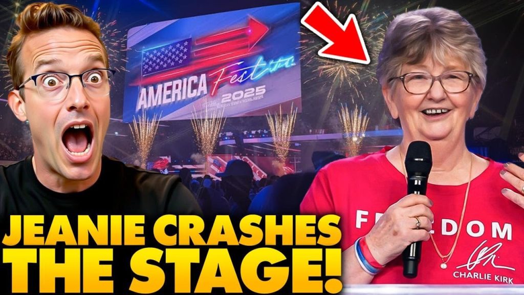 Jeanie From Target CRASHES TPUSA Stage in Charlie Kirk Shirt, Audience ROARS | Viral Karen BACKFIRE
