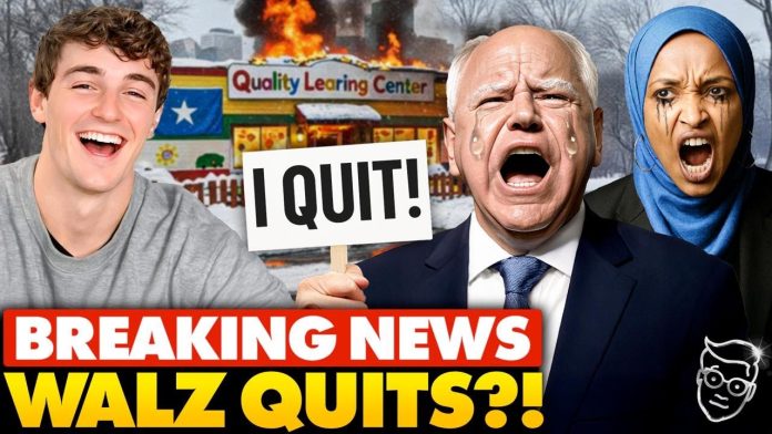 🚨BREAKING: Tim Walz DROPS OUT of Minnesota Governor’s Race After Somali Fraud EXPOSED | Arrest Soon?