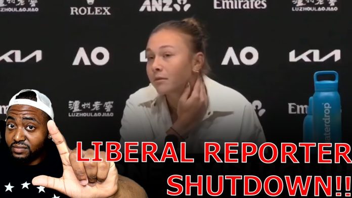 American Tennis Star SHUTS DOWN Liberal Reporter Baiting Her To Attack Trump And The United States!