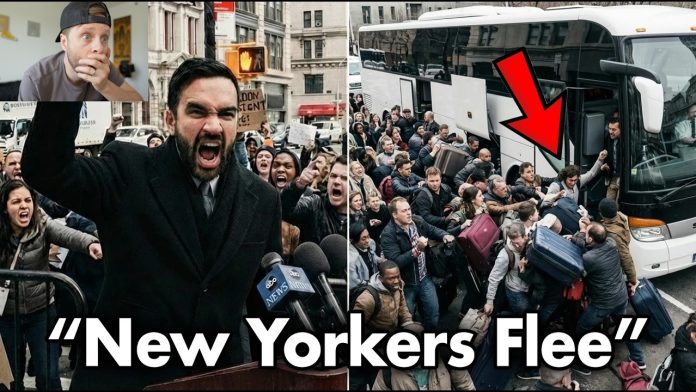 Mamdani ‘KICKS OUT’ NYC’s Middle Class… Busses BOOKED as FEAR GRIPS CITY