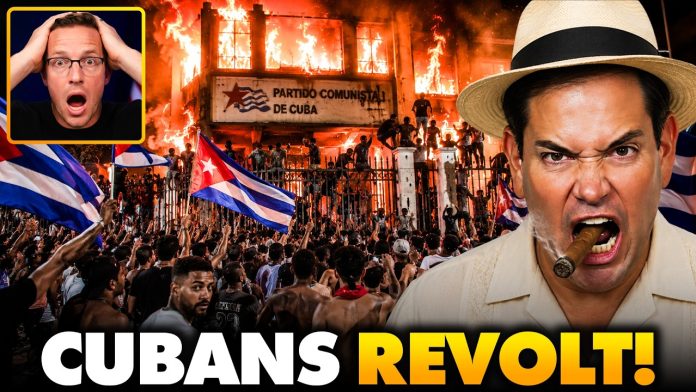 IT’S HAPPENING: Cuban People BURN Communist Party Headquarters to the GROUND | Regime in Collapse 🔥