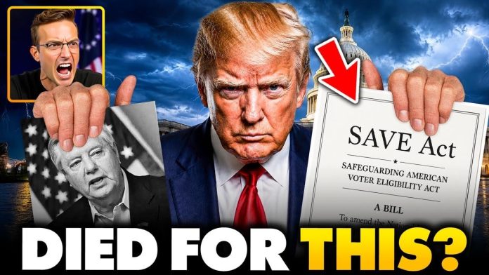 🚨Trump Revealed Lindsey Graham Was About to PASS The SAVE Act! One Hour Later The Senator Was Dead…?