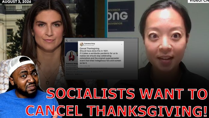 WOKE Democrat FACE PLANTS After CNN Anchor Confronts Her On Demand To Cancel Thanksgiving!