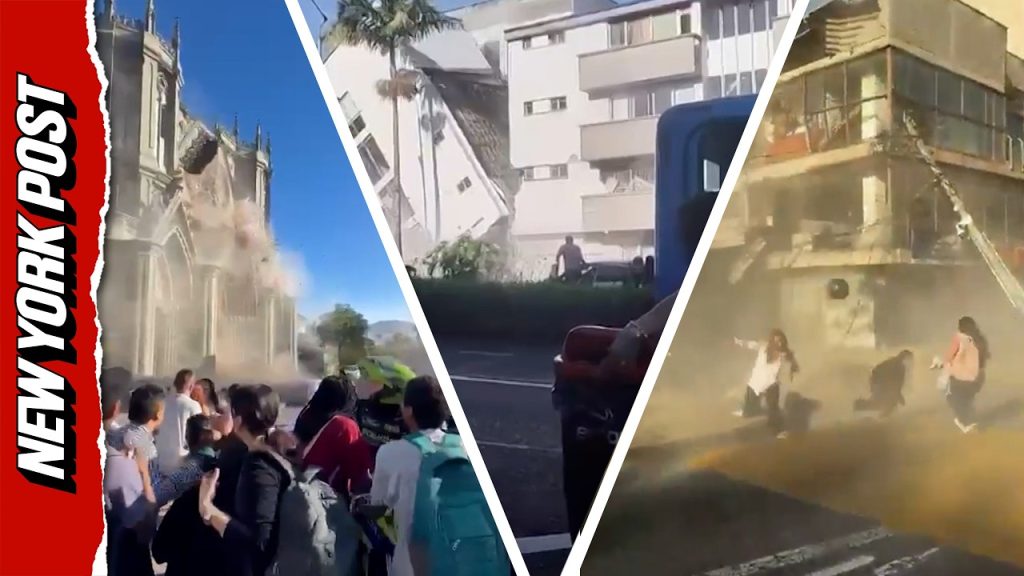 Moment Street Splits in Two and Buildings Tumble to the Ground: Nightmare Earthquake Rocks Colombia